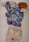 Egon Schiele, kvinna under avkladning